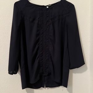 Beautiful dark blue blouse.